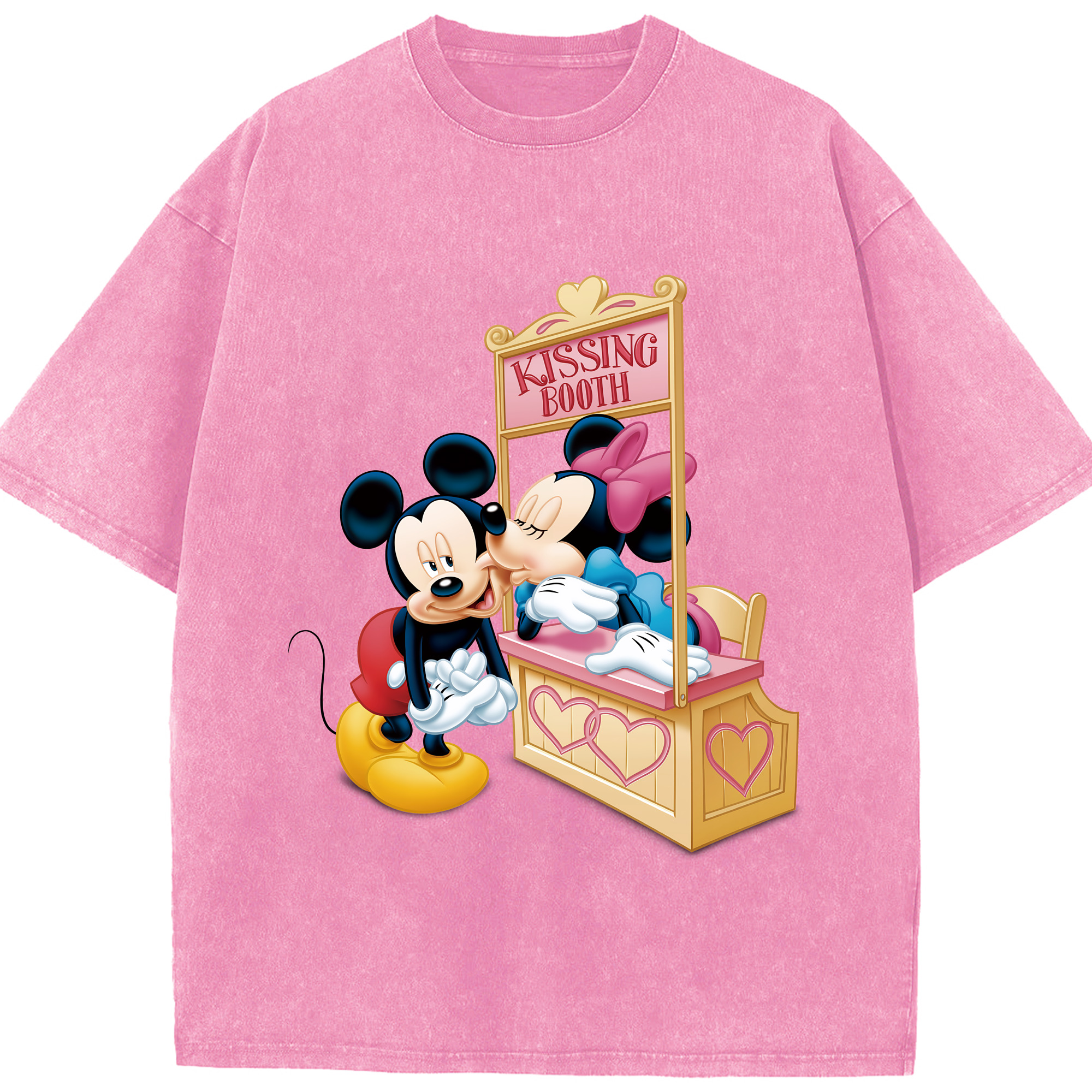 （画像用） ミッキーマウス Mickey Mouse 綿100% ヴィンテージ風 半袖Tシャツ（フロントプリント）